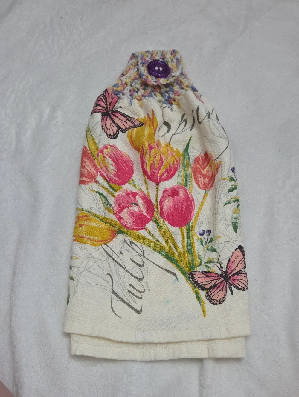 Handmade Crocheted Dishtowel
